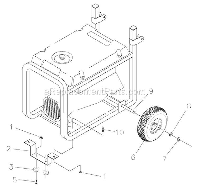 Page C Diagram and Parts List for 1525-0  Briggs and Stratton Generator
